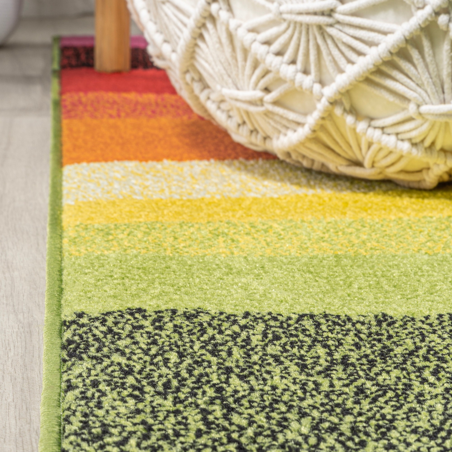 Tapis à rayures géométriques Prism