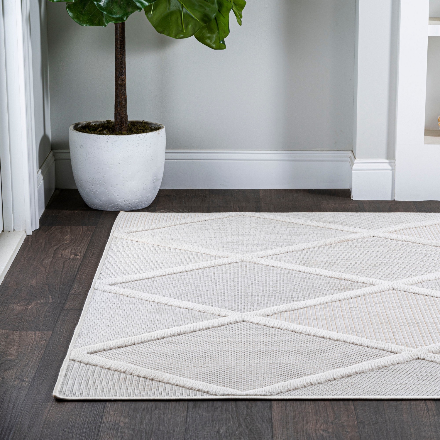 Salines Diamond Trellis Indoor/Outdoor Area Rug