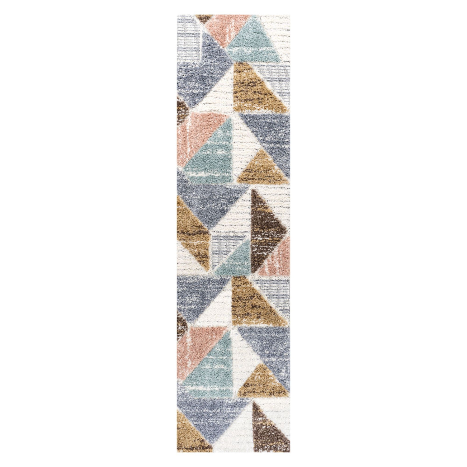 Aileen Geometric Scandi Colorblock Carved Area Rug