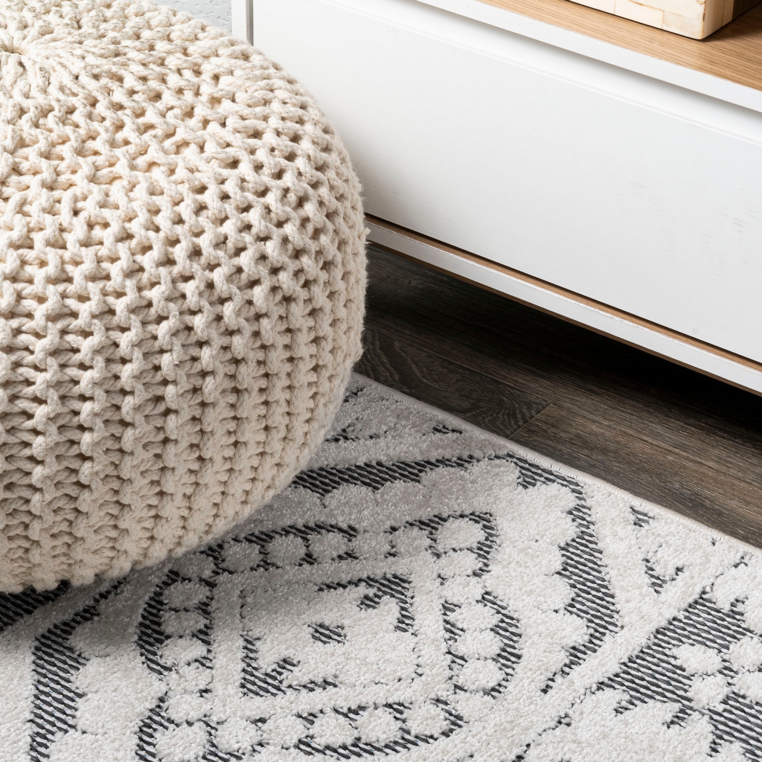 Tapis à carreaux couleur méditerranéenne Citta à bas poils