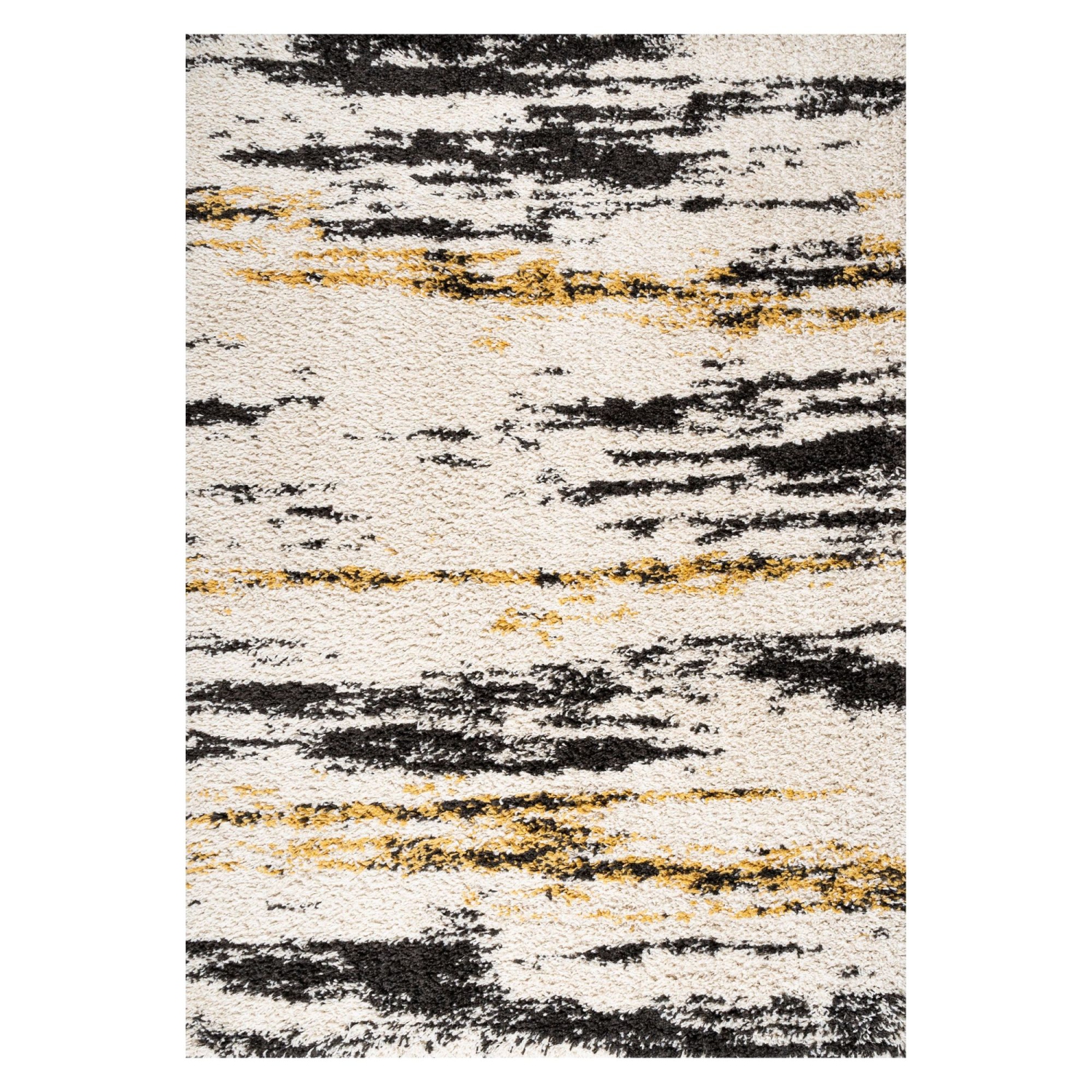 Tapis à poils longs moderne Bold Strie Nova