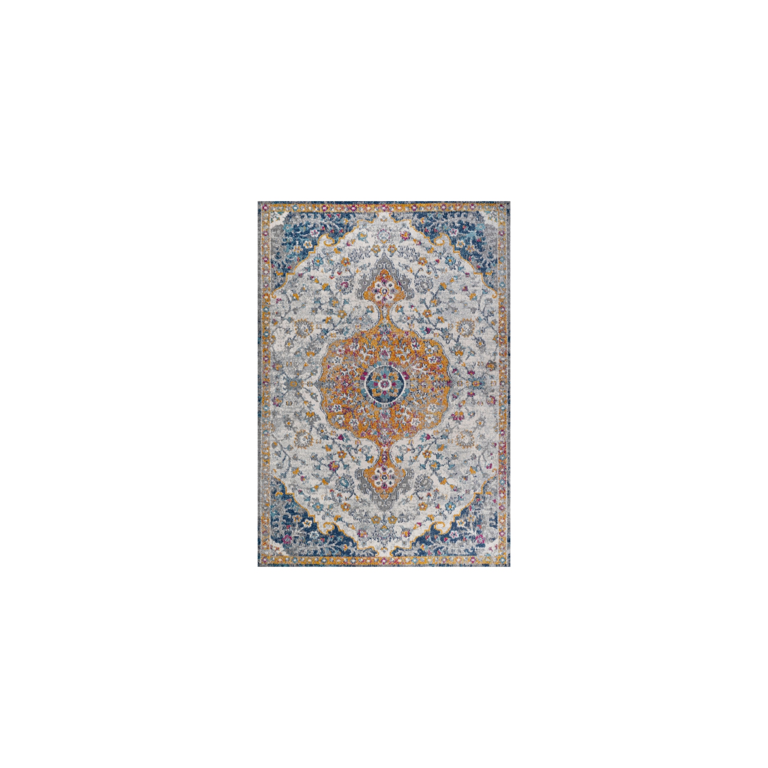 Tapis d'appoint médaillon Lorena Ornate Boho