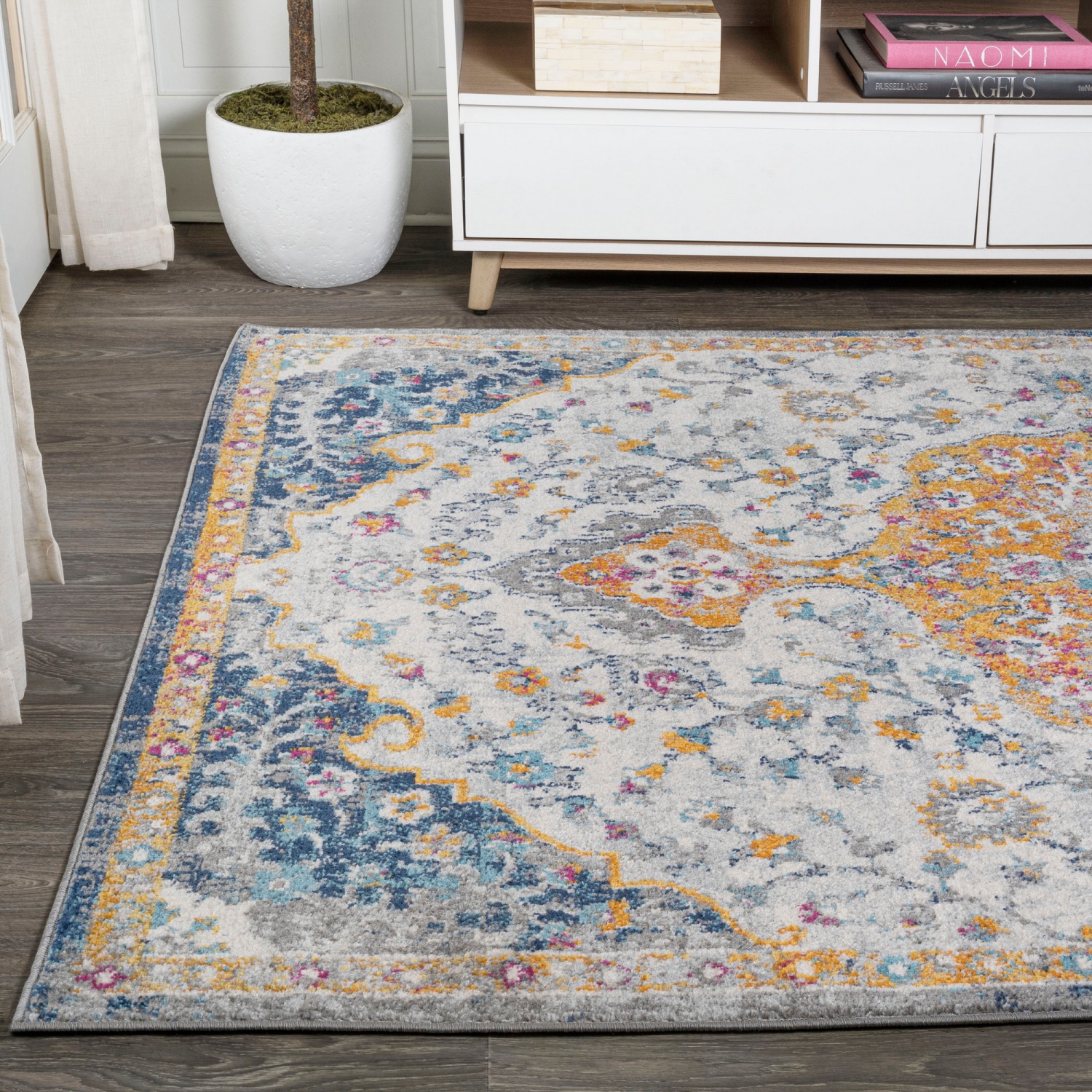 Tapis d'appoint médaillon Lorena Ornate Boho