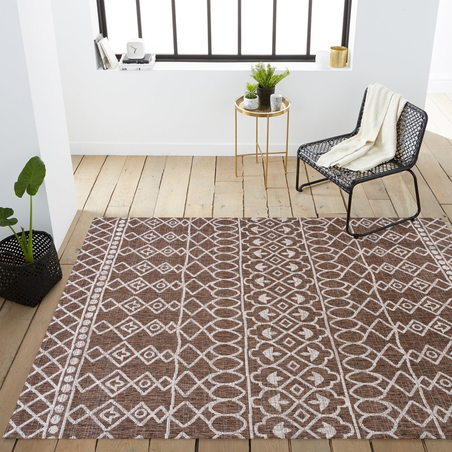 Tapis d'intérieur/d'extérieur Kafel Tribal Bohemian