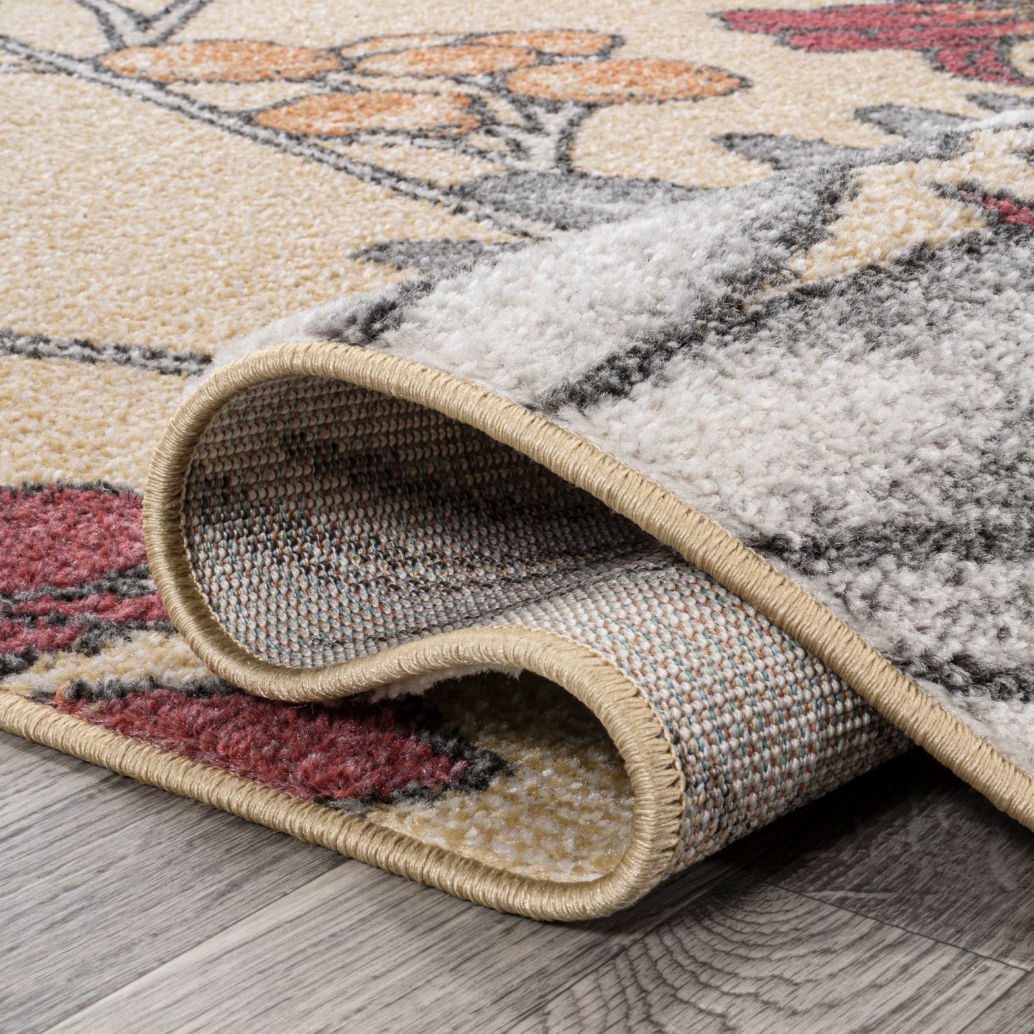 tapis moderne à fleurs sauvages et botaniques Dizi