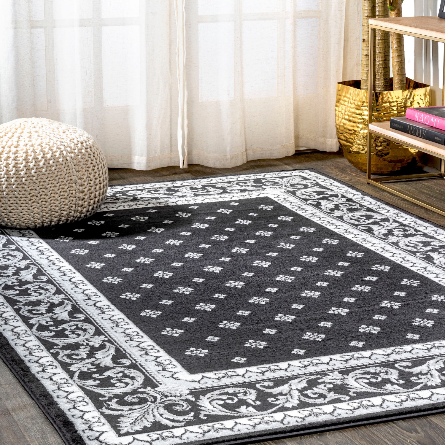 Acanthus French Border Area Rug