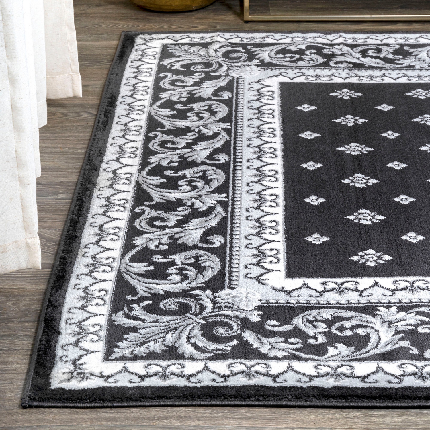 Acanthus French Border Area Rug