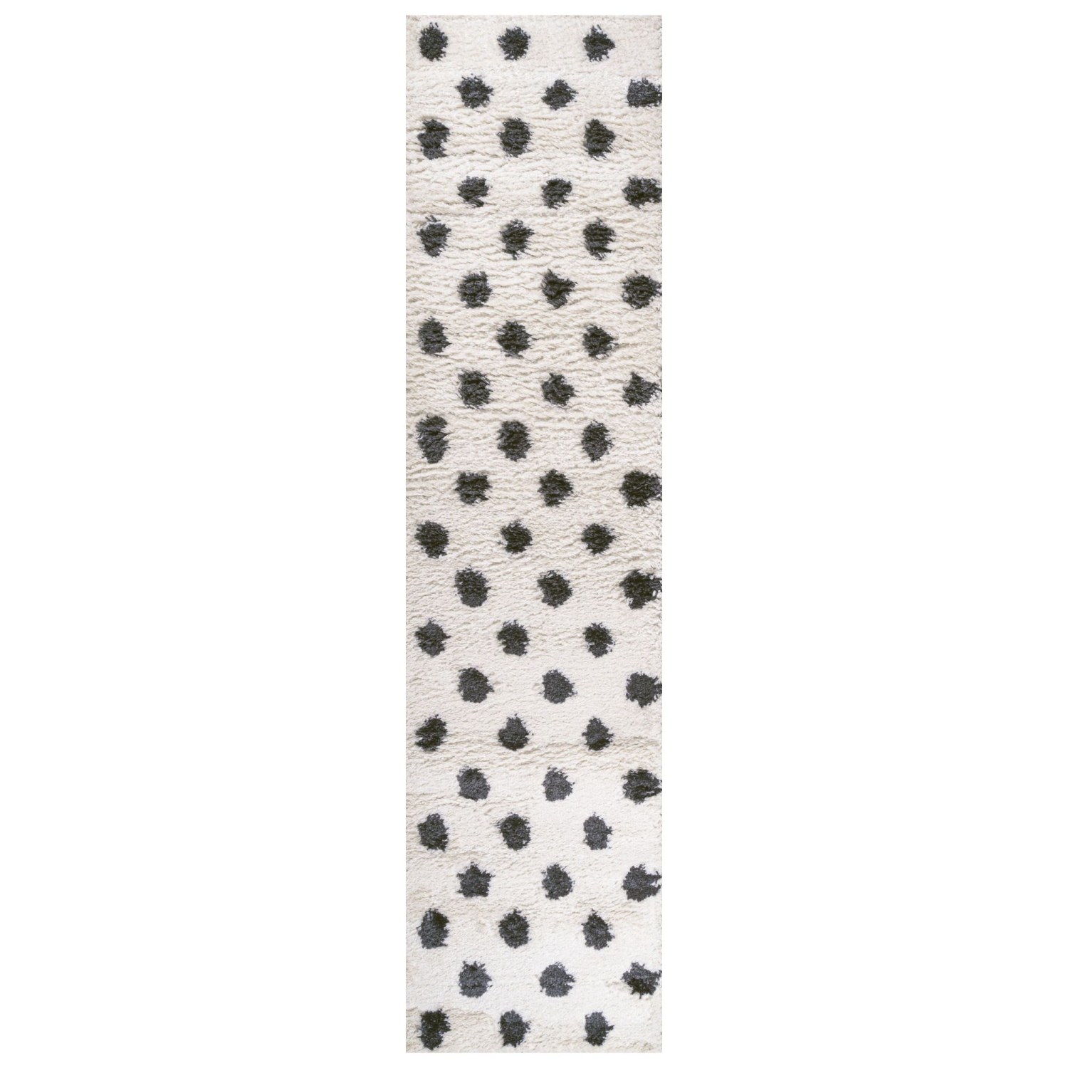 Pere Modern Charcoal Dot Shag Area Rug