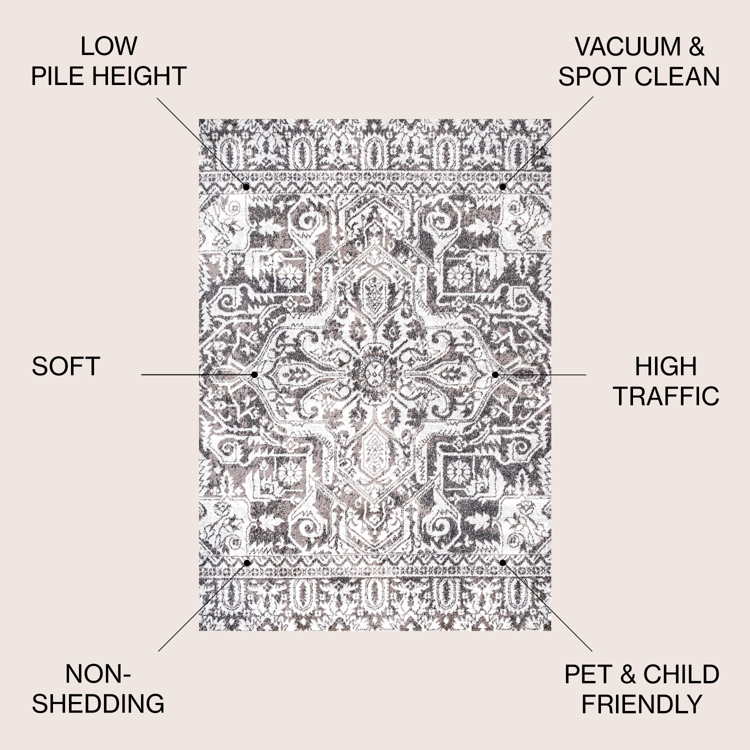 Scala Grand Medallion Ornate Area Rug