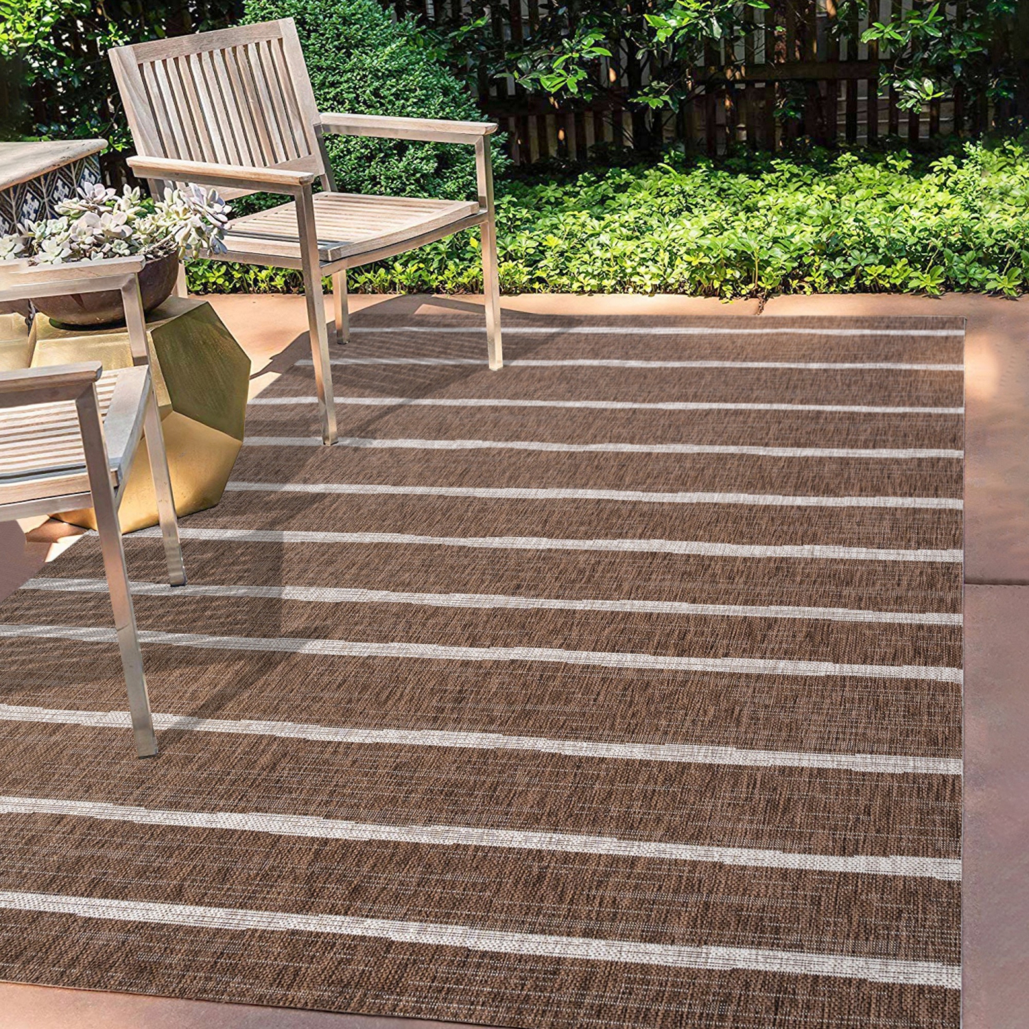 Tapis d'intérieur/d'extérieur Colonia Berber Stripe