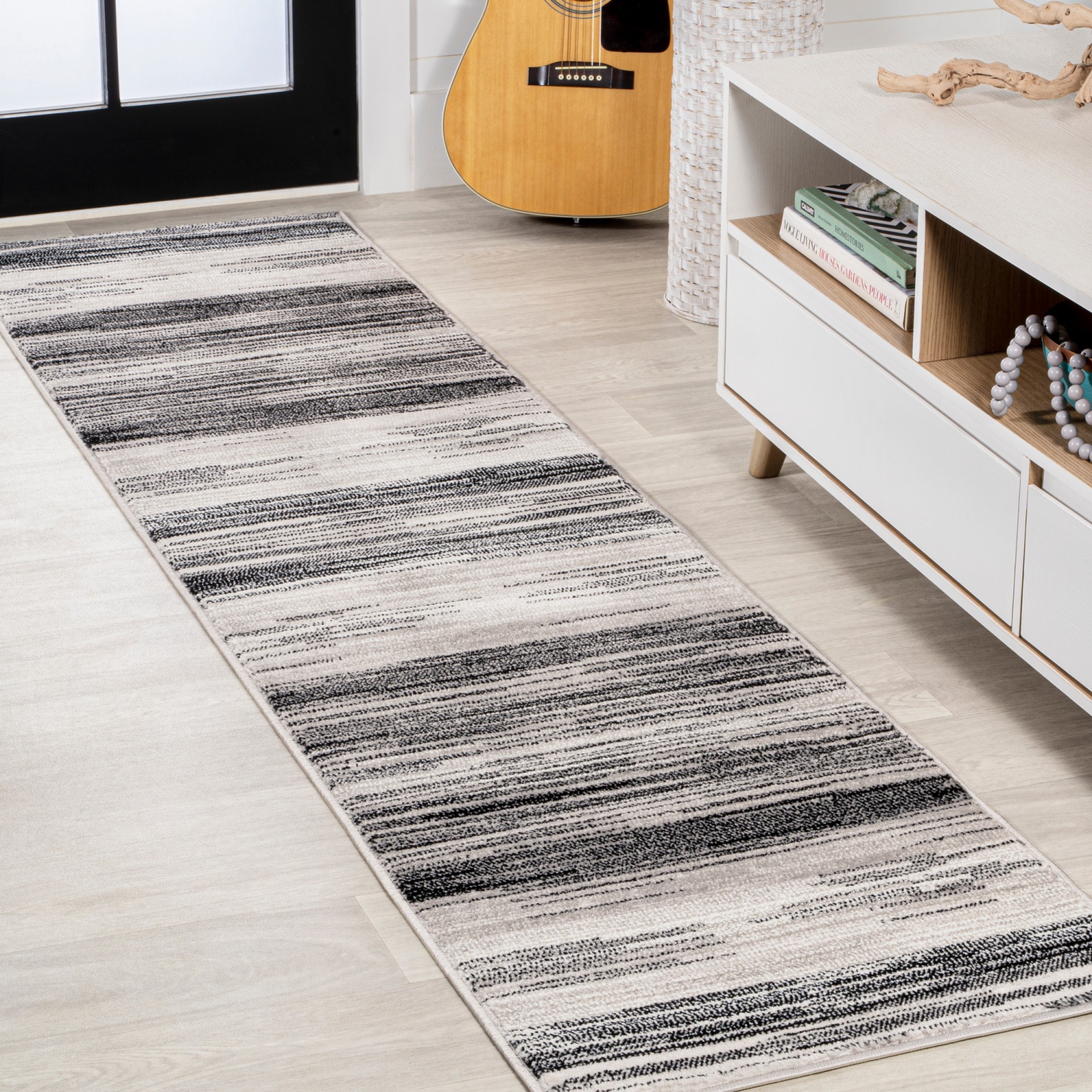 tapis d'appoint rayé gradient d'Austin