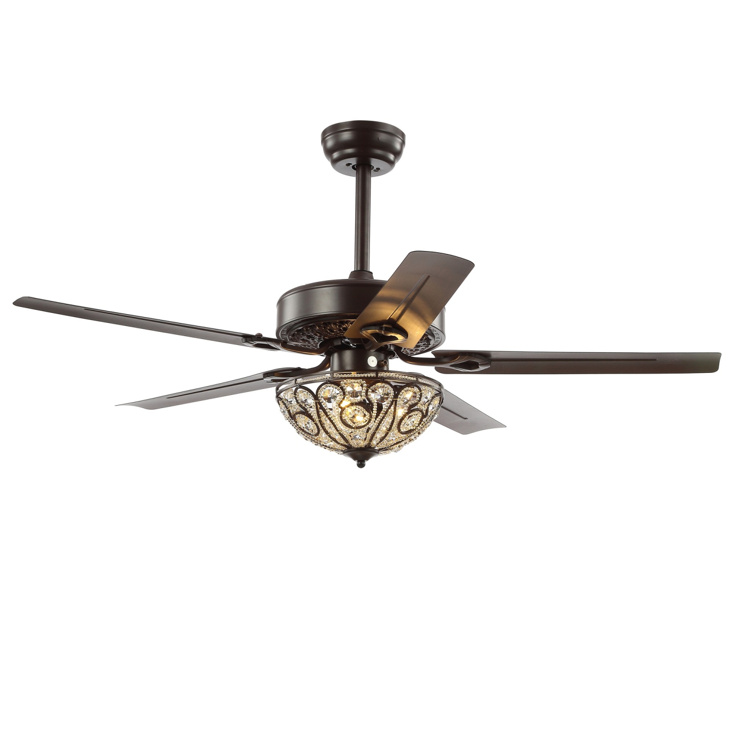 Ali Wrought Iron LED Ceiling Fan with Remote