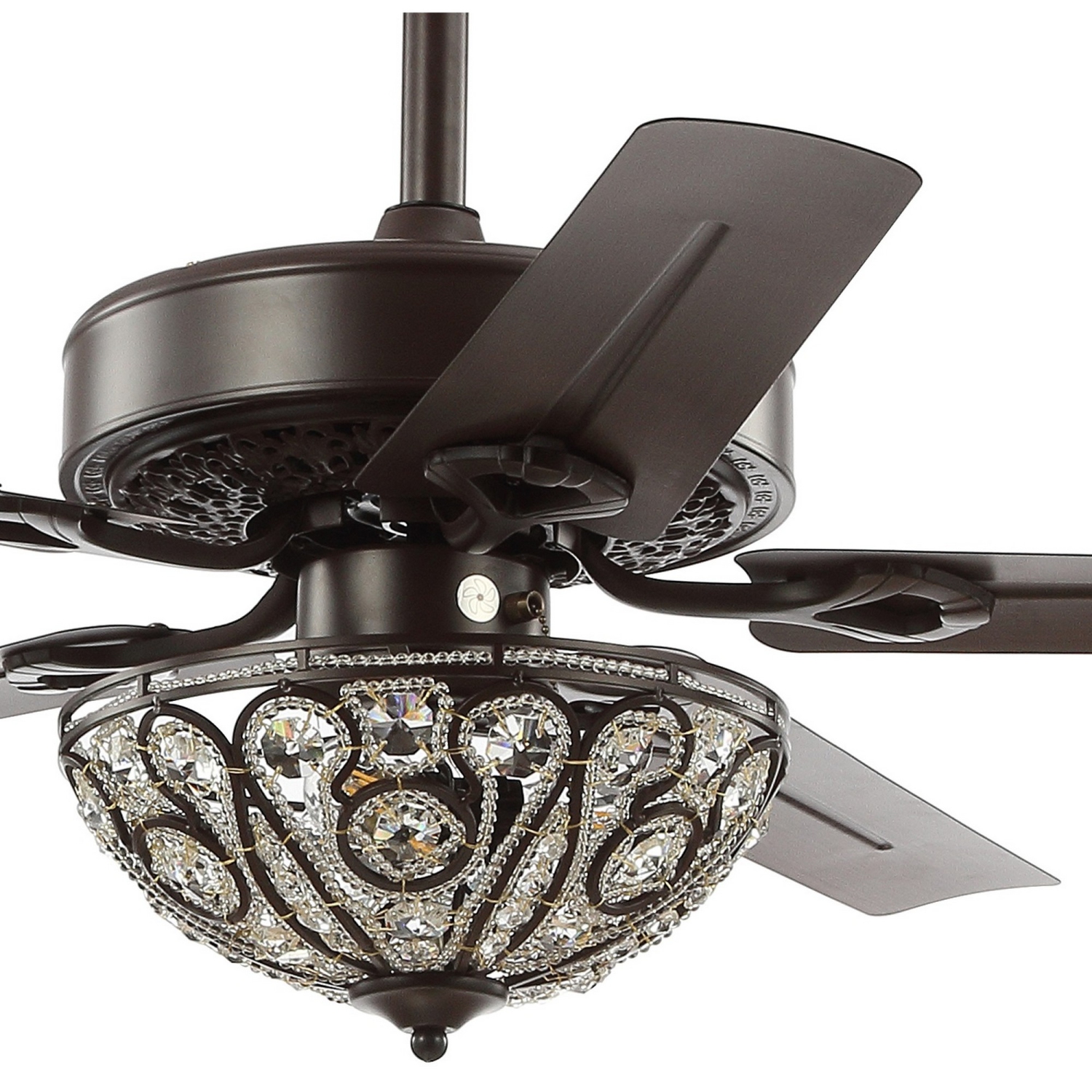 Ali Wrought Iron LED Ceiling Fan with Remote