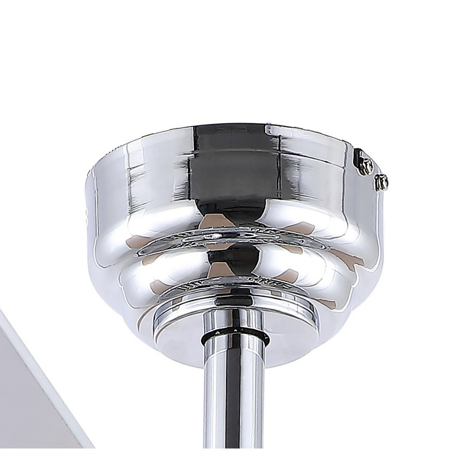 Ventilateur de plafond à DEL avec télécommande et abat-jour en dôme en cristal classique Mandy Glam