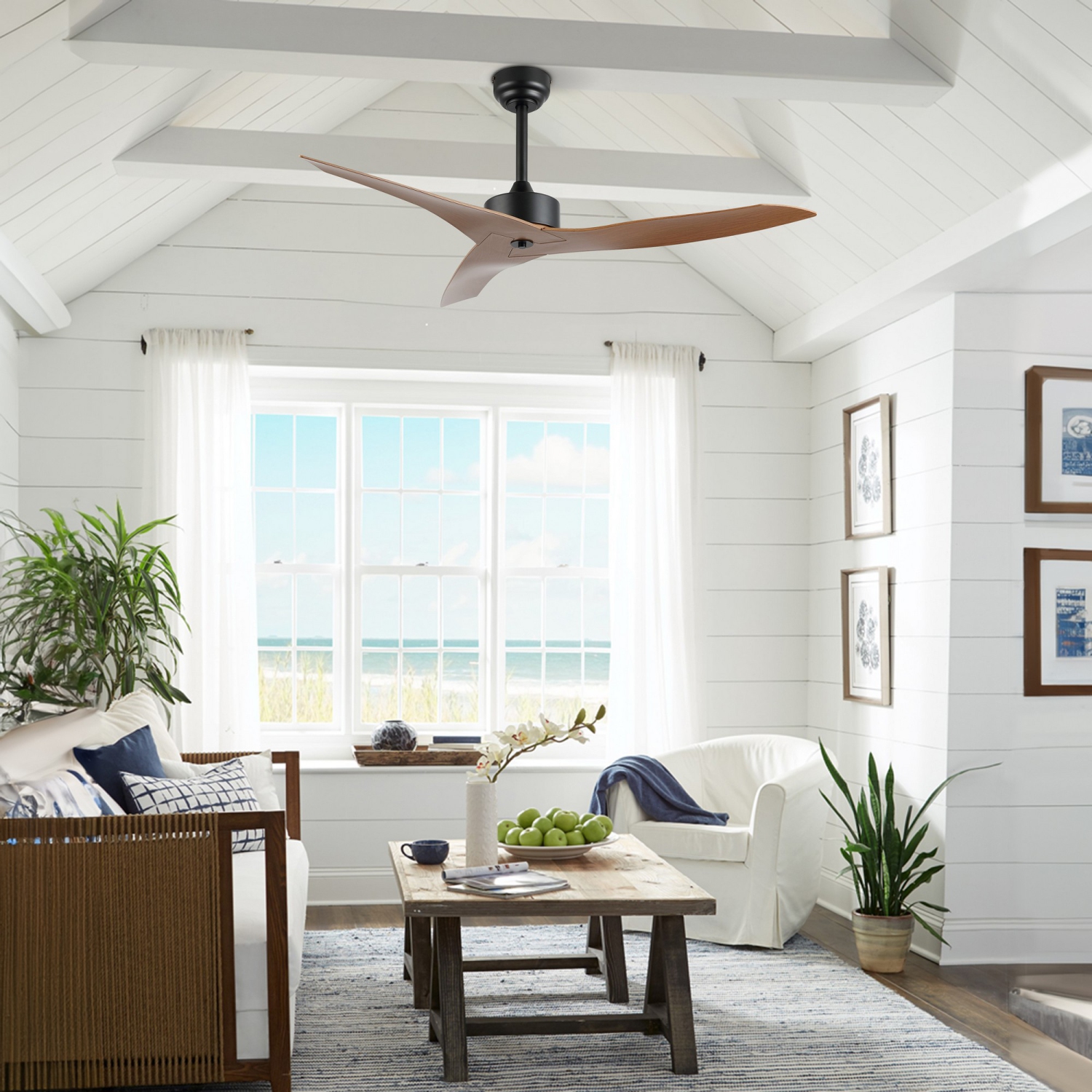 Aldrin Modern Minimalist Iron/Plastic Razor Ceiling Fan