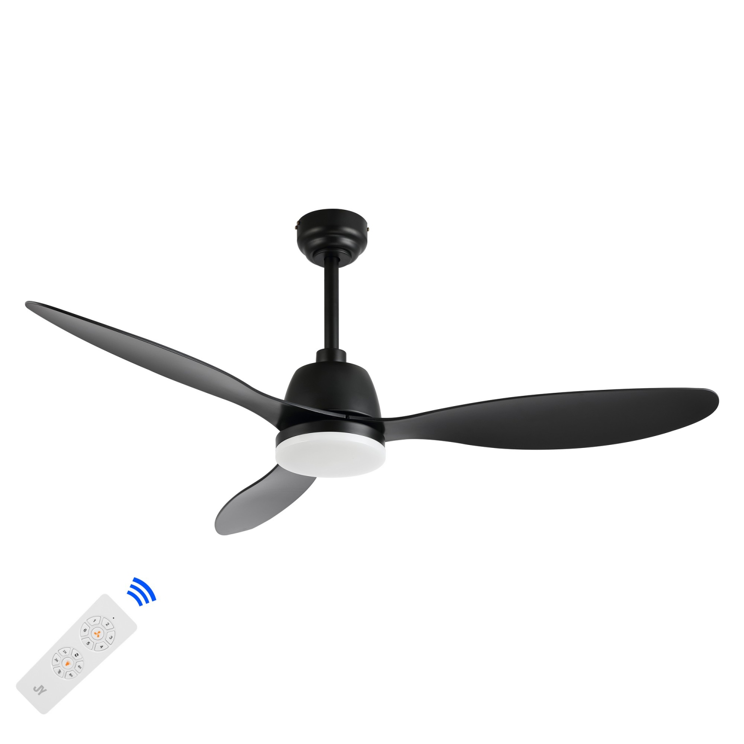 Audie Classic Industrial Iron/Plastic Integrated LED Ceiling Fan