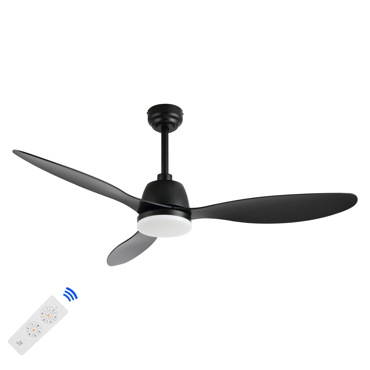 Audie Classic Industrial Iron/Plastic Integrated LED Ceiling Fan