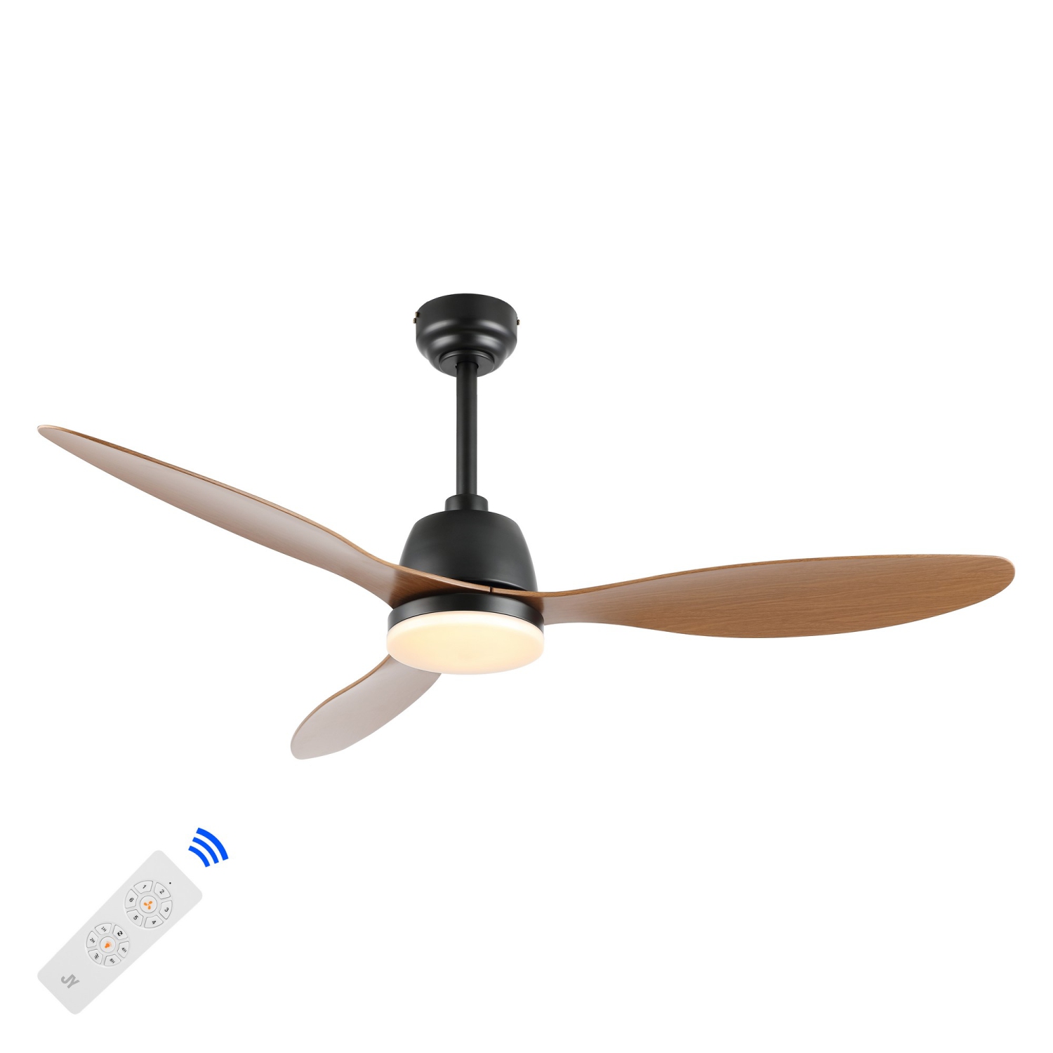 Audie Classic Industrial Iron/Plastic Integrated LED Ceiling Fan