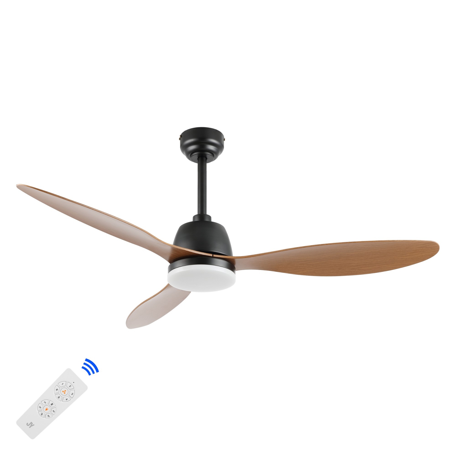Audie Classic Industrial Iron/Plastic Integrated LED Ceiling Fan