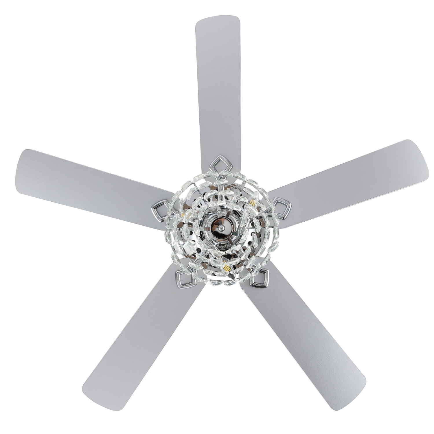 Mindy Glam Modern Crystal Shade LED Ceiling Fan with Remote