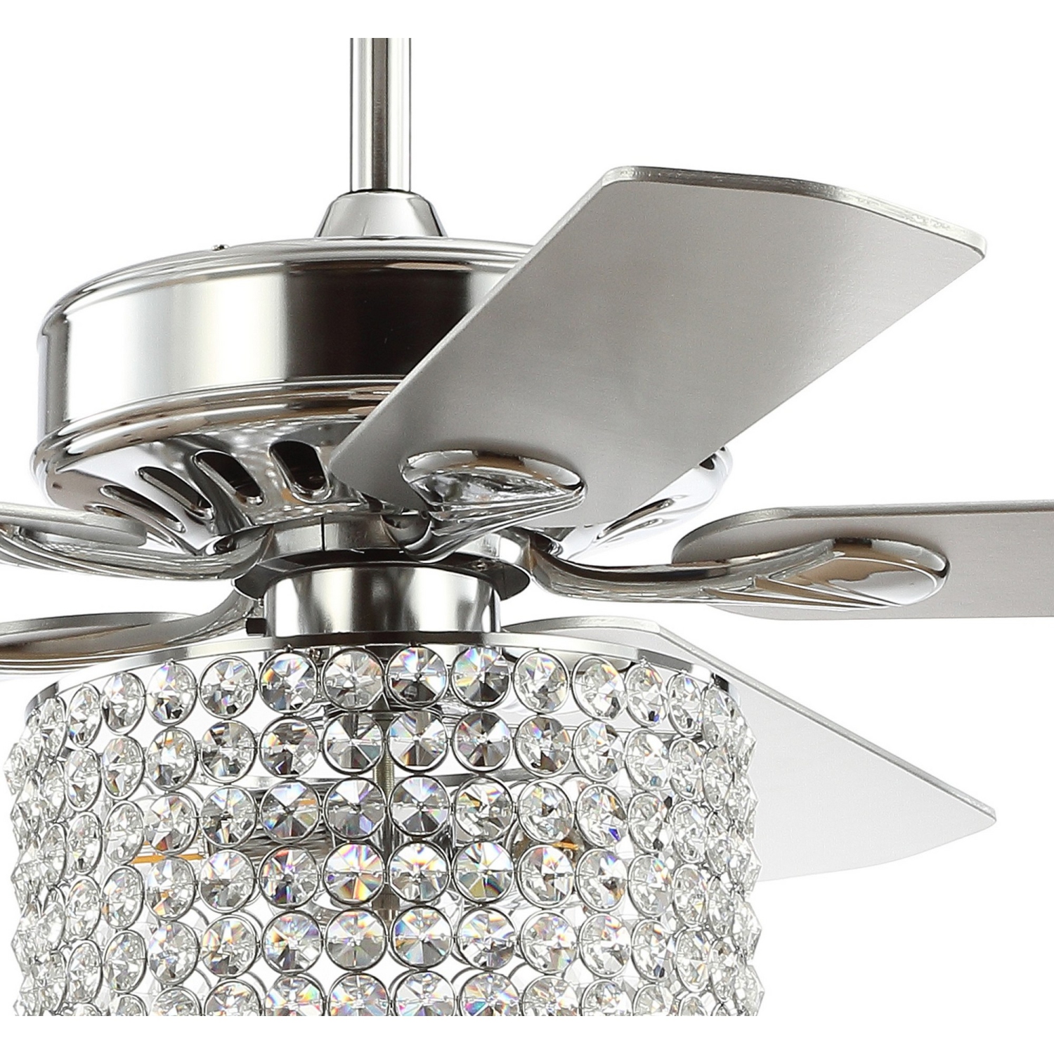 Brandy Crystal Prism Drum LED Ceiling Fan with Remote