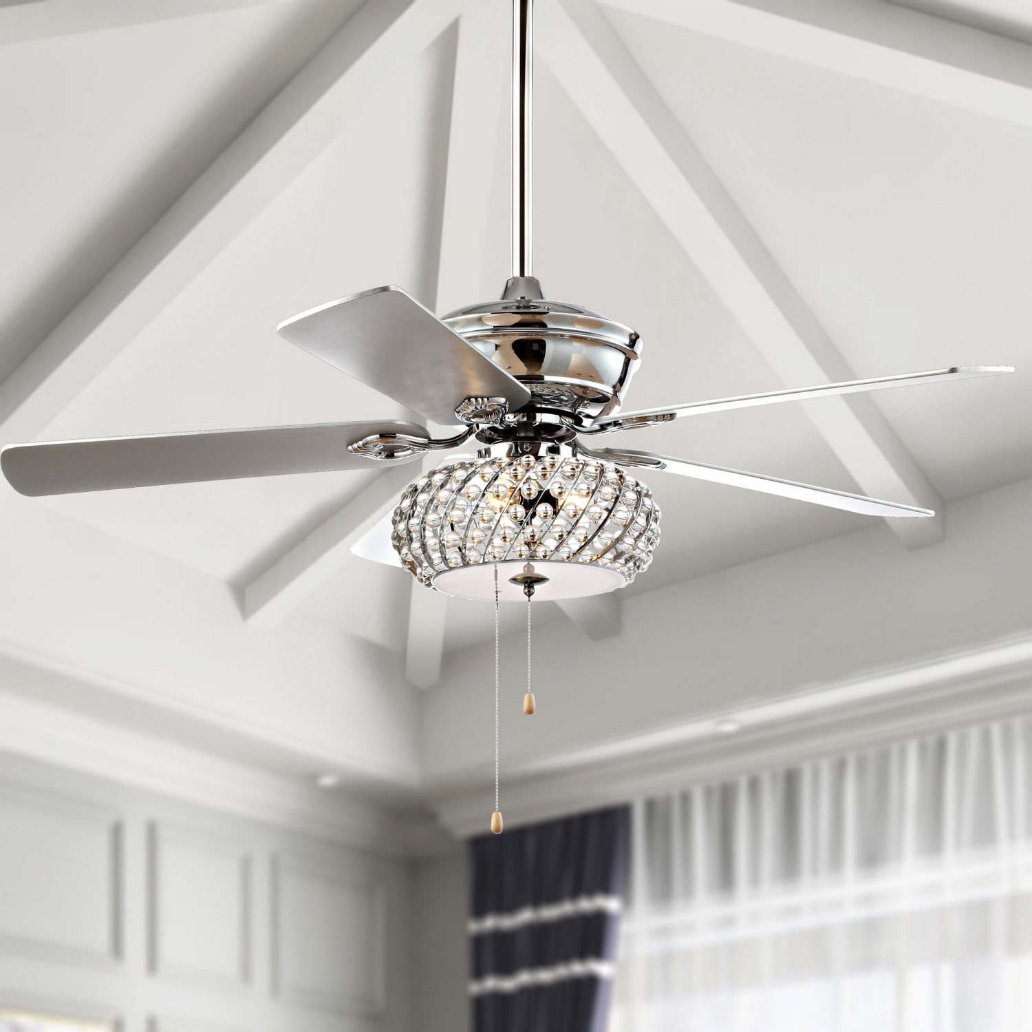 Crista Metal/Wood LED Ceiling Fan