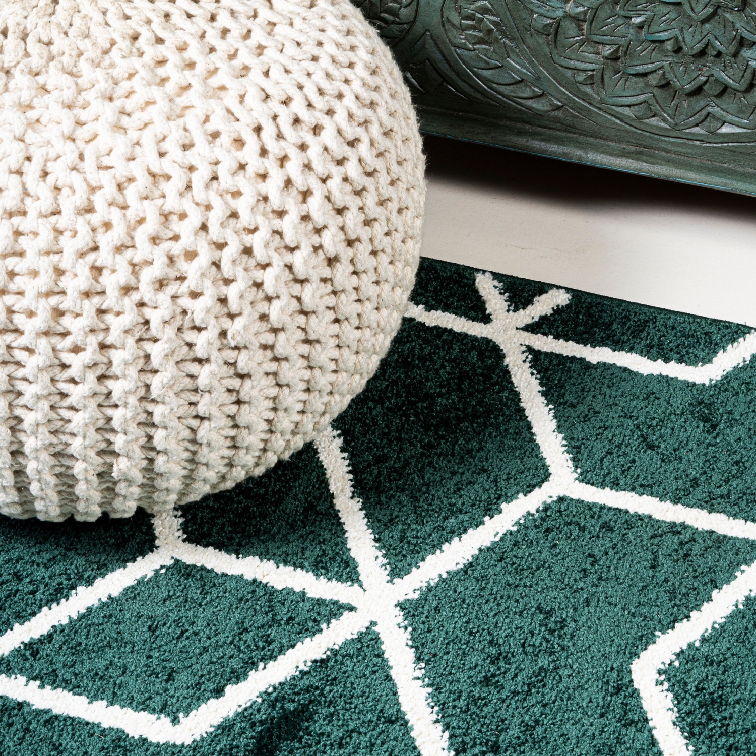 Tumbling Blocks Modern Geometric Area Rug