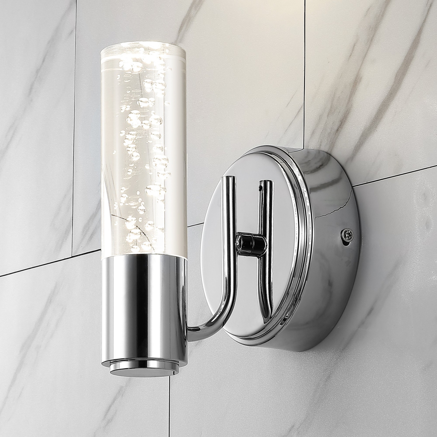 Bolha Minimalist Modern Bubble Acrylic/Iron Integrated LED Vanity Light