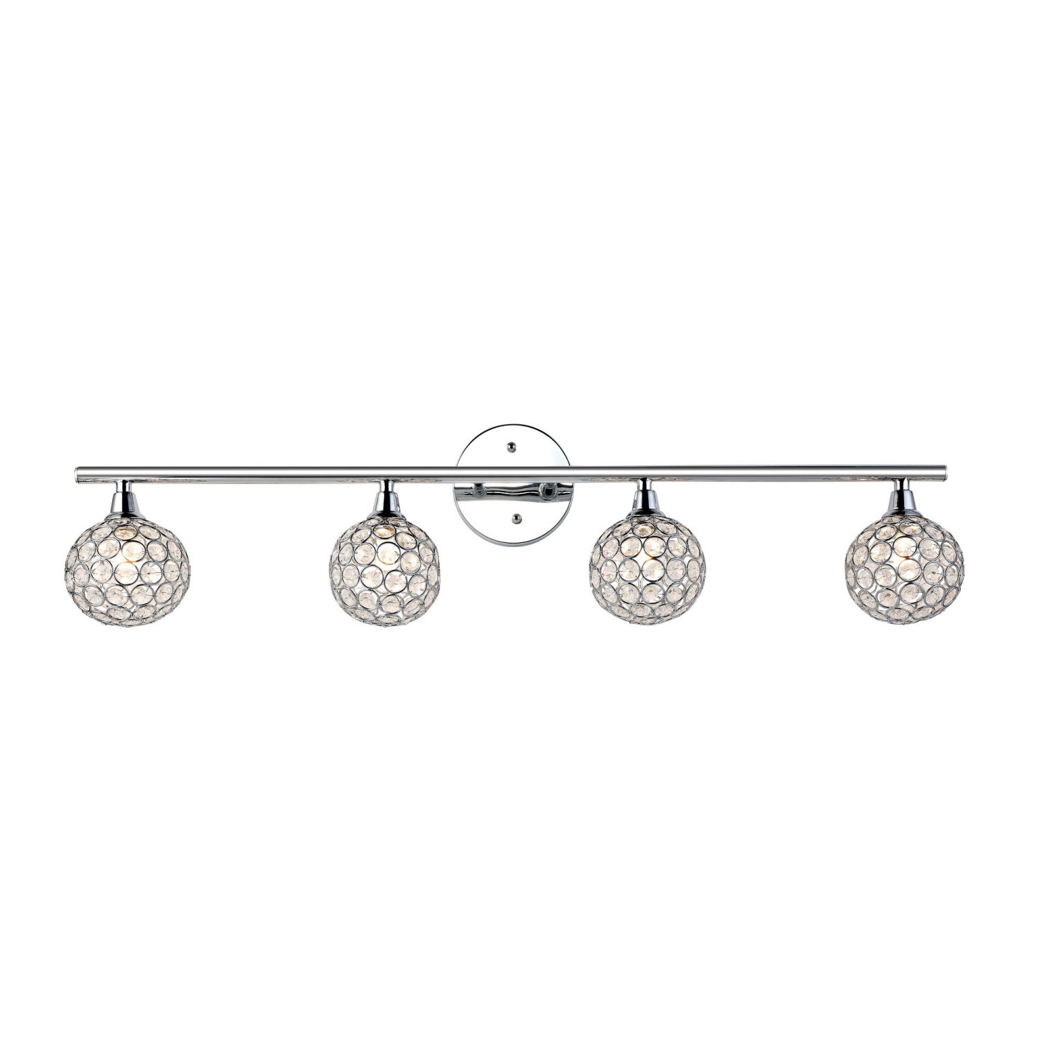 Maeve Iron/Glass Contemporary Glam LED Vanity Light