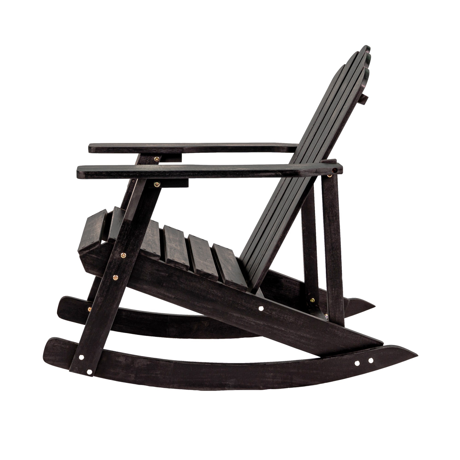 Kiawah Outdoor Patio Classic Acacia Adirondack Rocking Chair