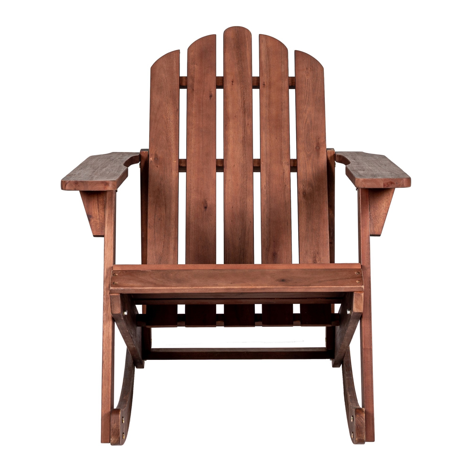 Chaise berçante classique en acacia pour patio extérieur Kiawah