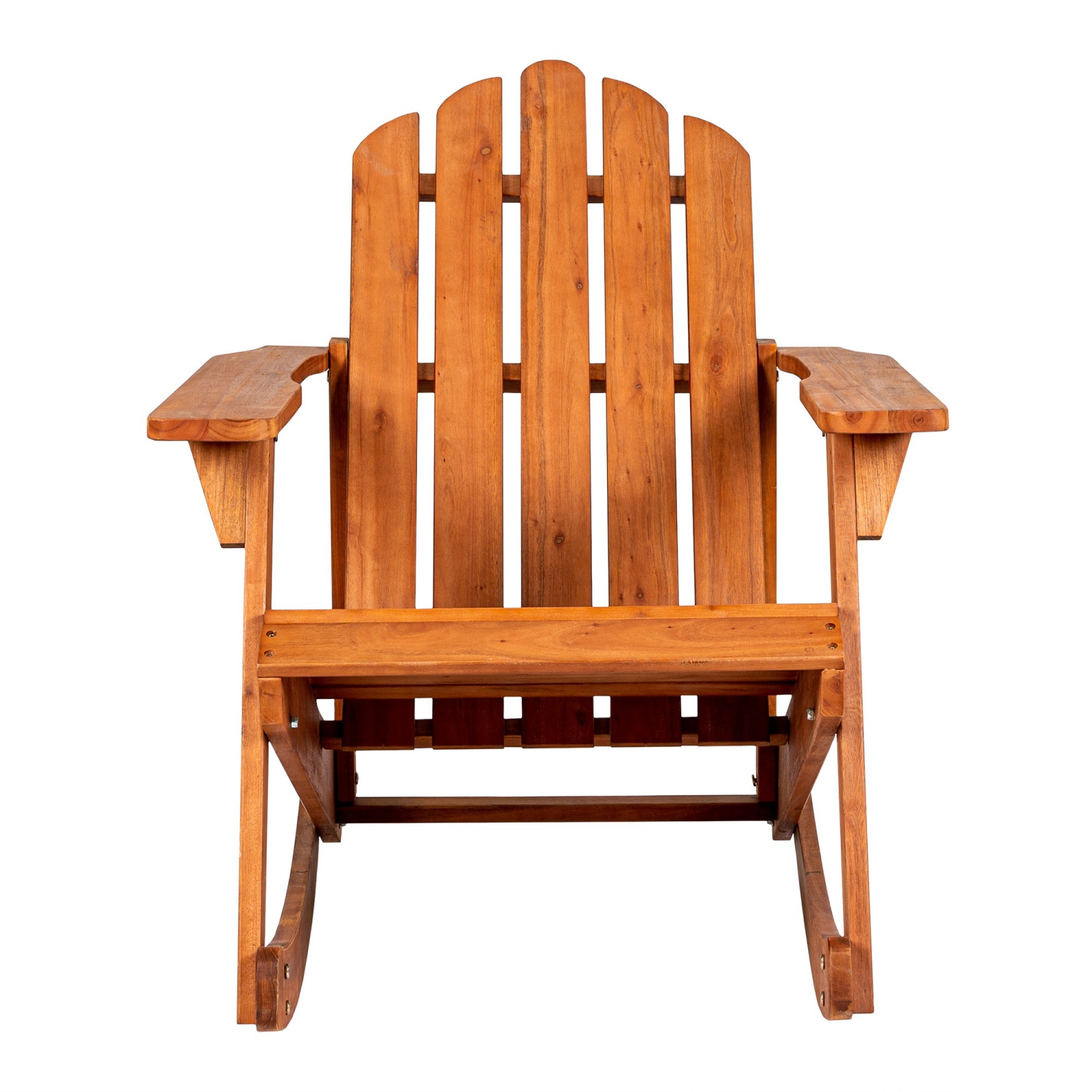 Kiawah Outdoor Patio Classic Acacia Adirondack Rocking Chair
