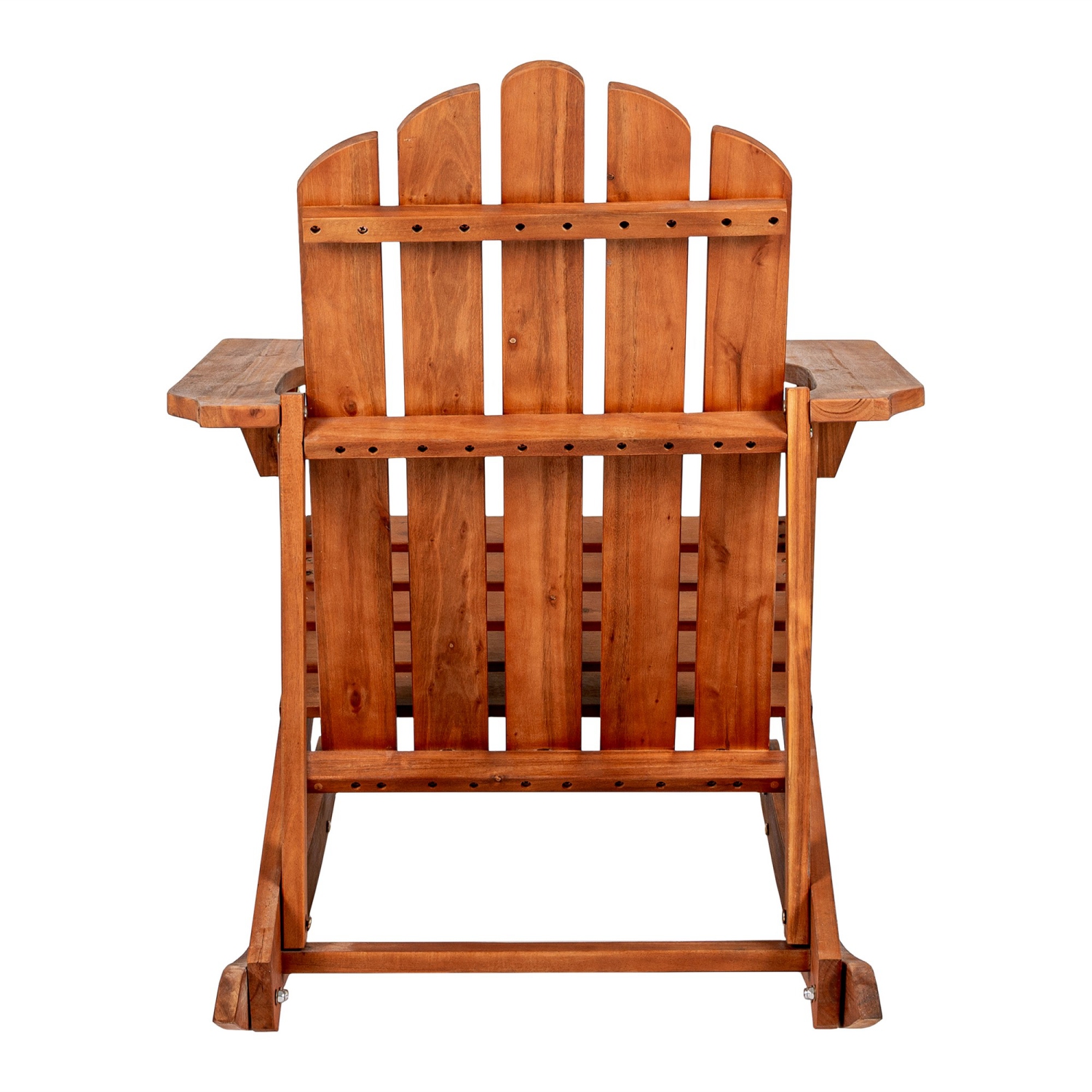 Kiawah Outdoor Patio Classic Acacia Adirondack Rocking Chair