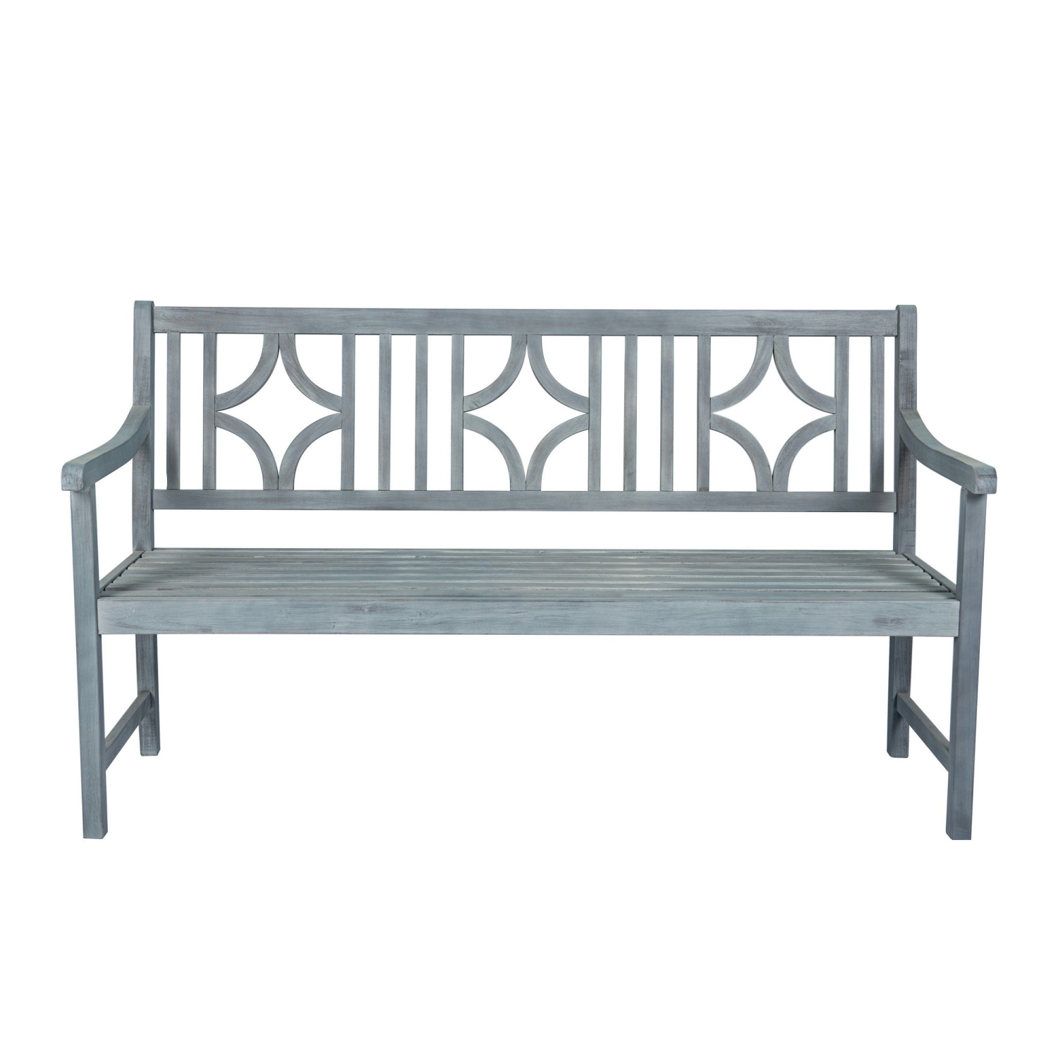 Sloane Ogee Diamond Back Acacia Outdoor Garden Patio Bench