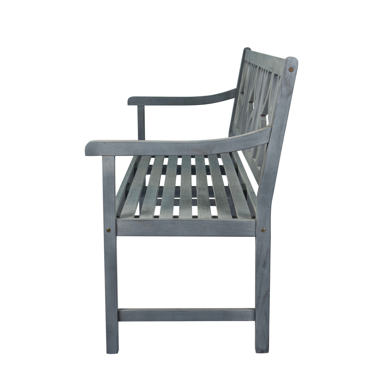 Sloane Ogee Diamond Back Acacia Outdoor Garden Patio Bench