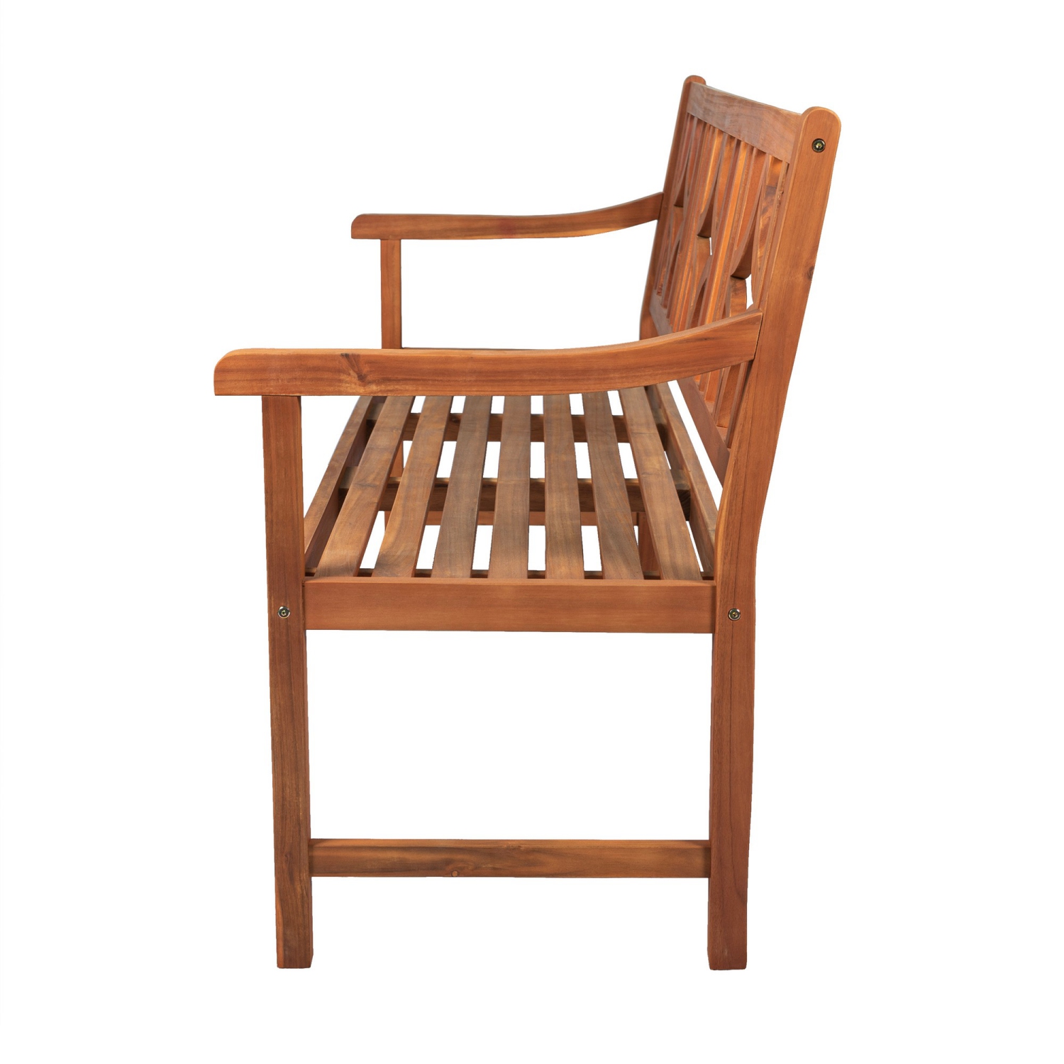 Sloane Ogee Diamond Back Acacia Wood Outdoor Garden Patio Bench