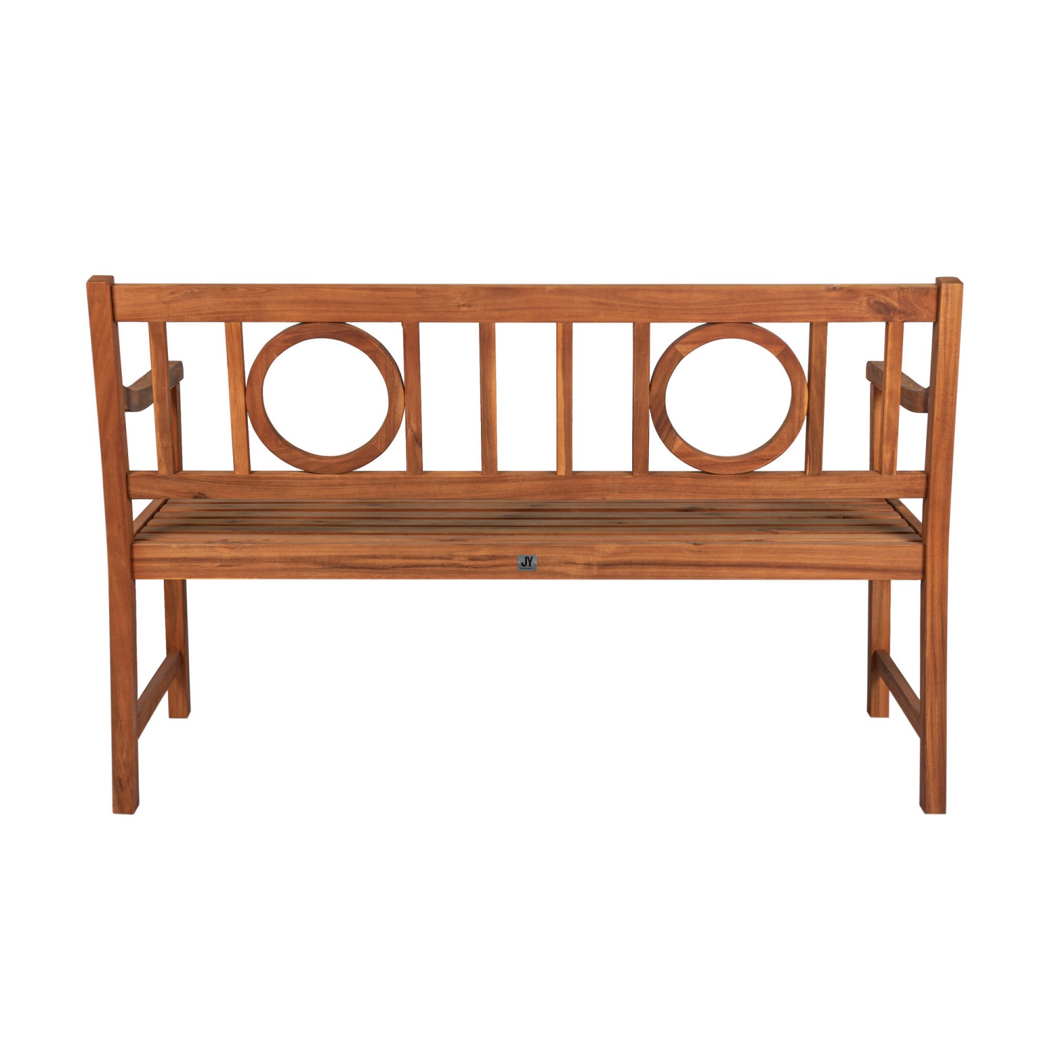 Apollo Circle Back Acacia Wood Outdoor Garden Patio Bench