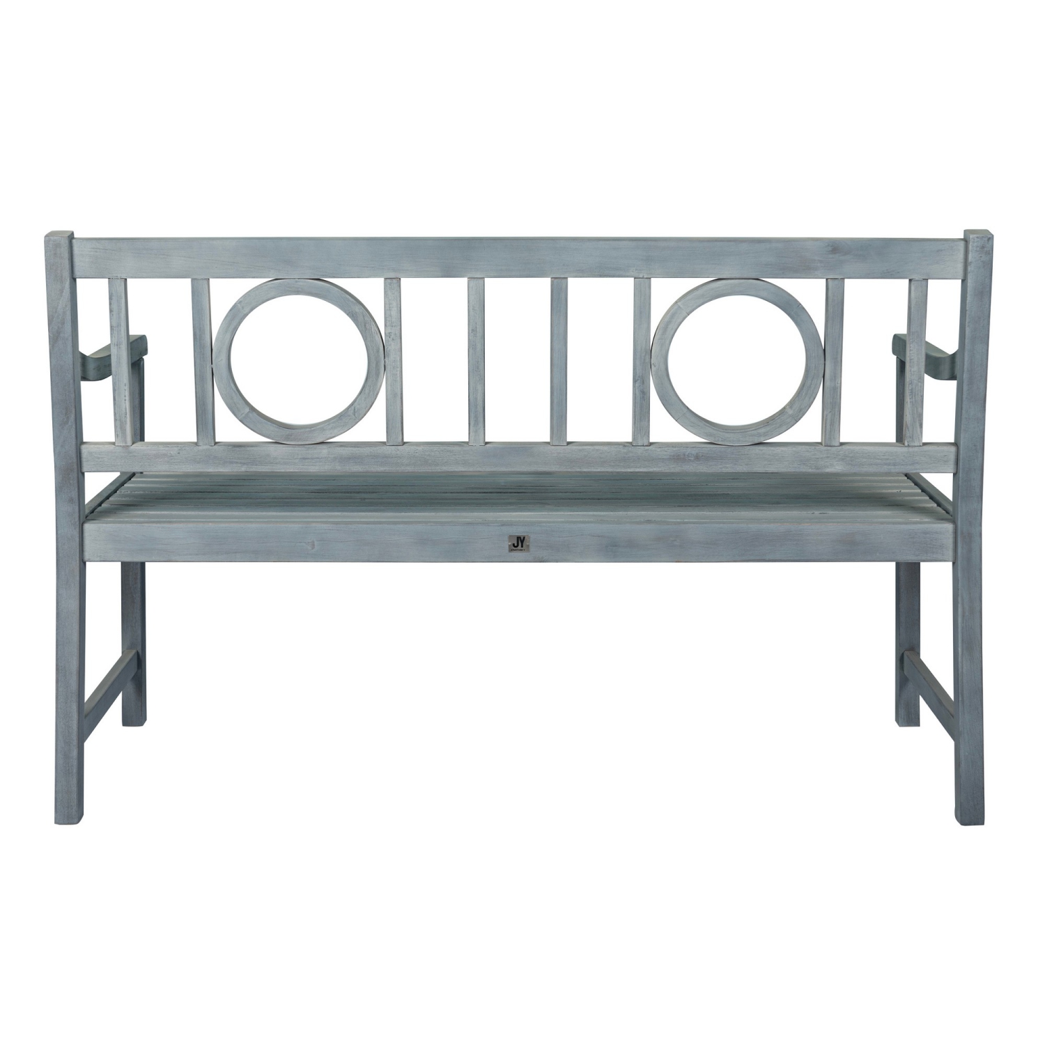 Apollo Circle Back Acacia Wood Outdoor Garden Patio Bench