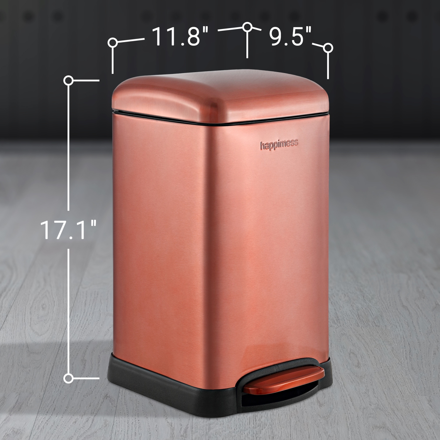 Betty Retro Mini Step-Open Trash Can
