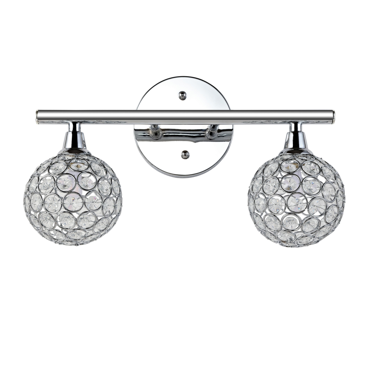 Maeve Iron/Glass Contemporary Glam LED Vanity Light