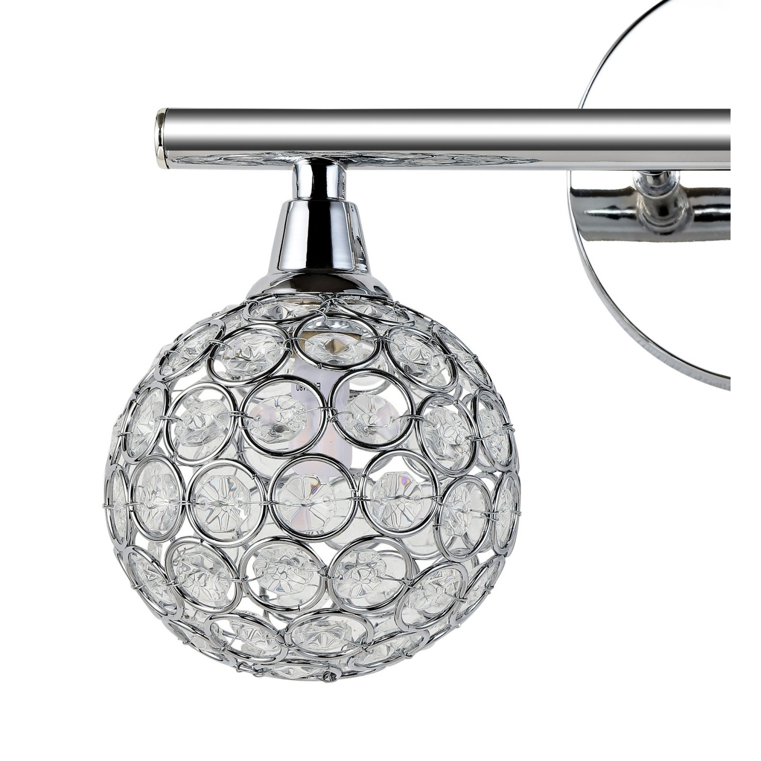 Maeve Iron/Glass Contemporary Glam LED Vanity Light
