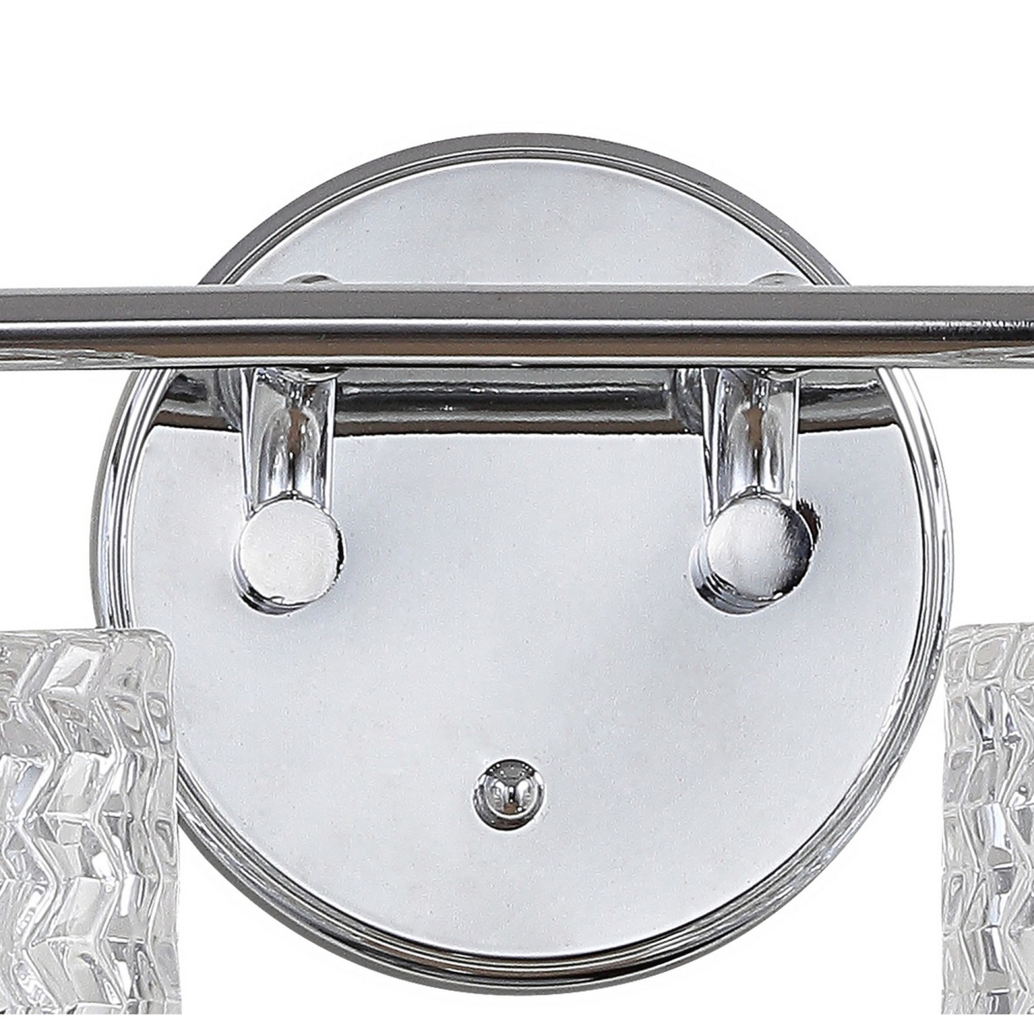 Applique de salle de bain à DEL style maison champêtre en verre à chevrons rétro