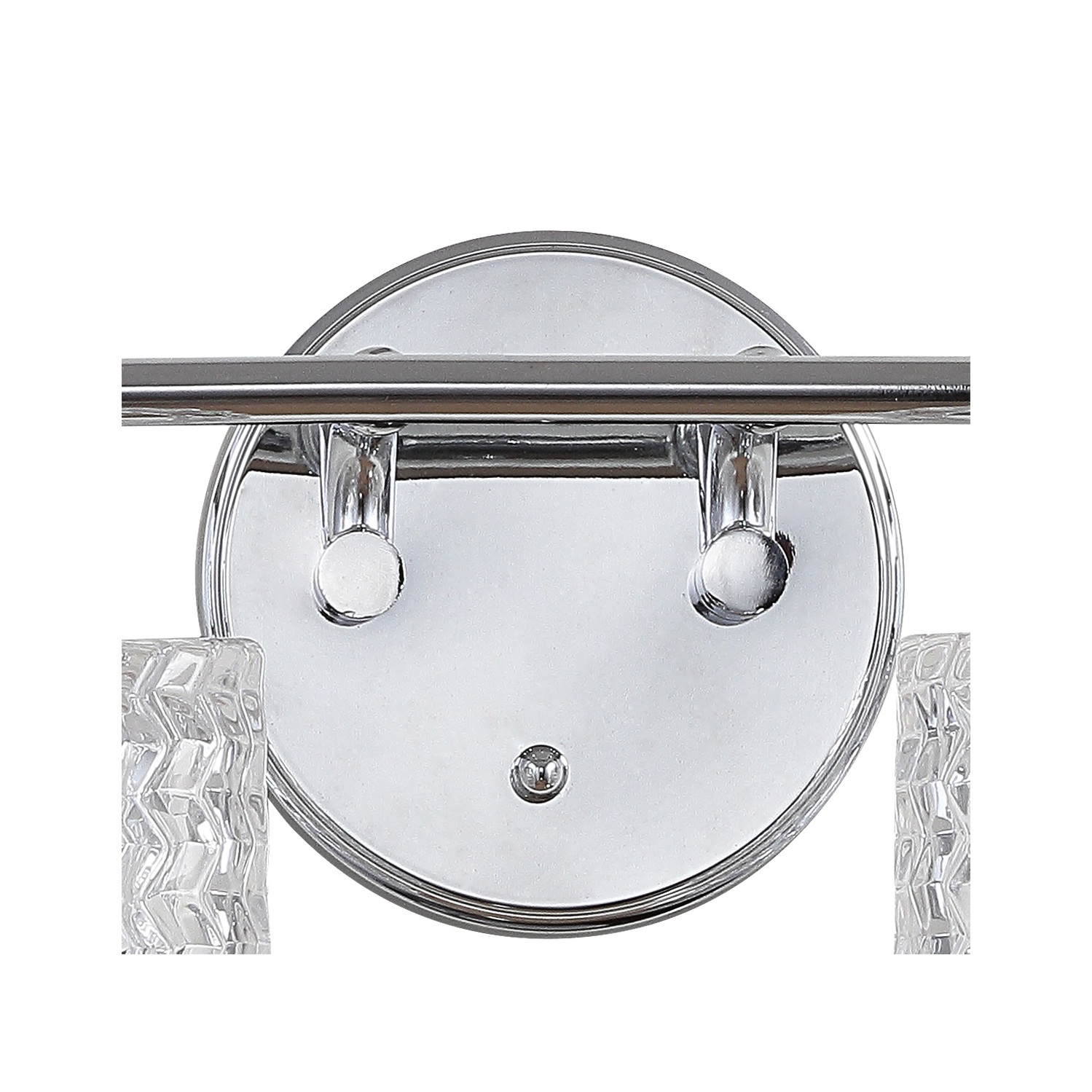 Applique de salle de bain à DEL style maison champêtre en verre à chevrons rétro