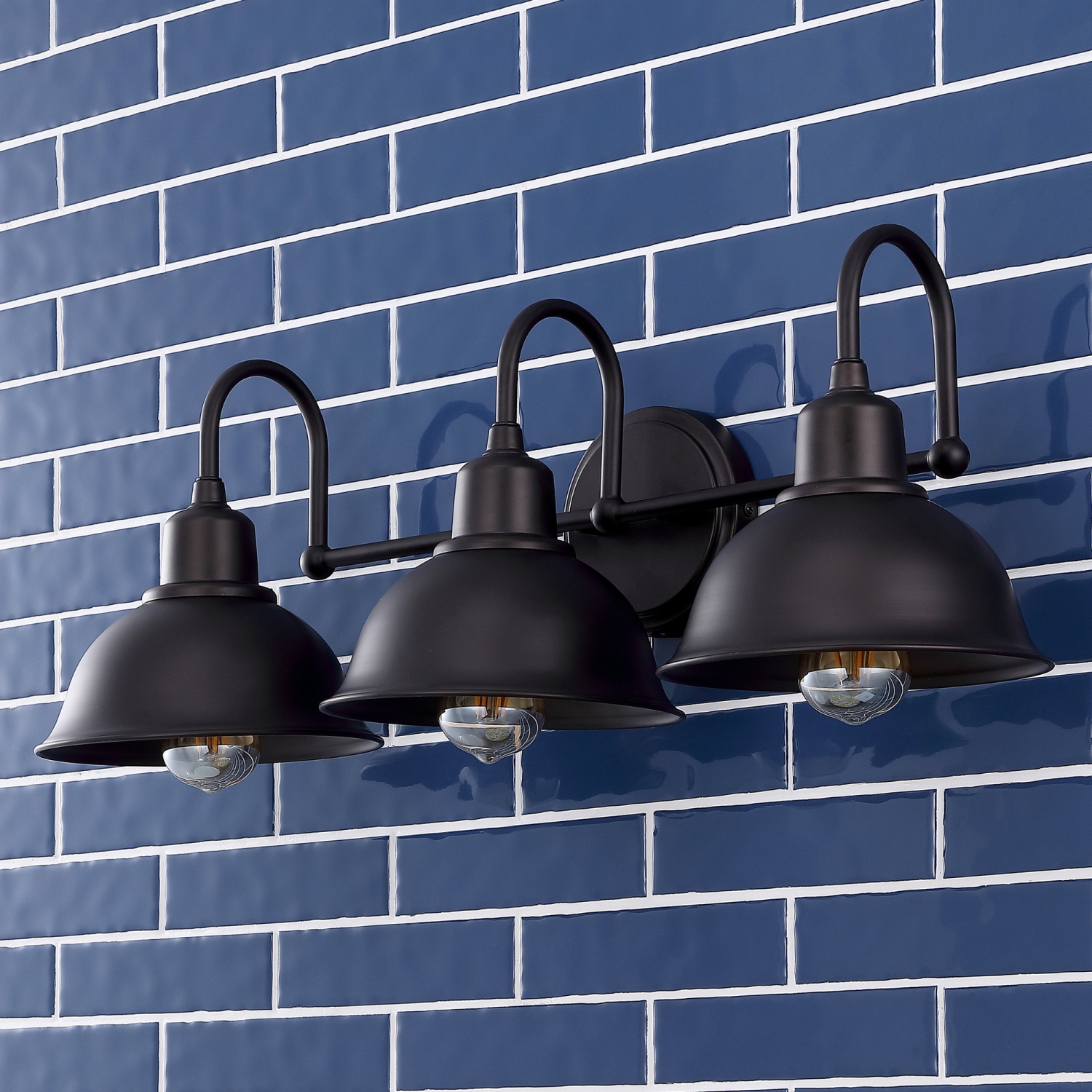 Meuble-lavabo à DEL en fer industriel Farmhouse de Frisco