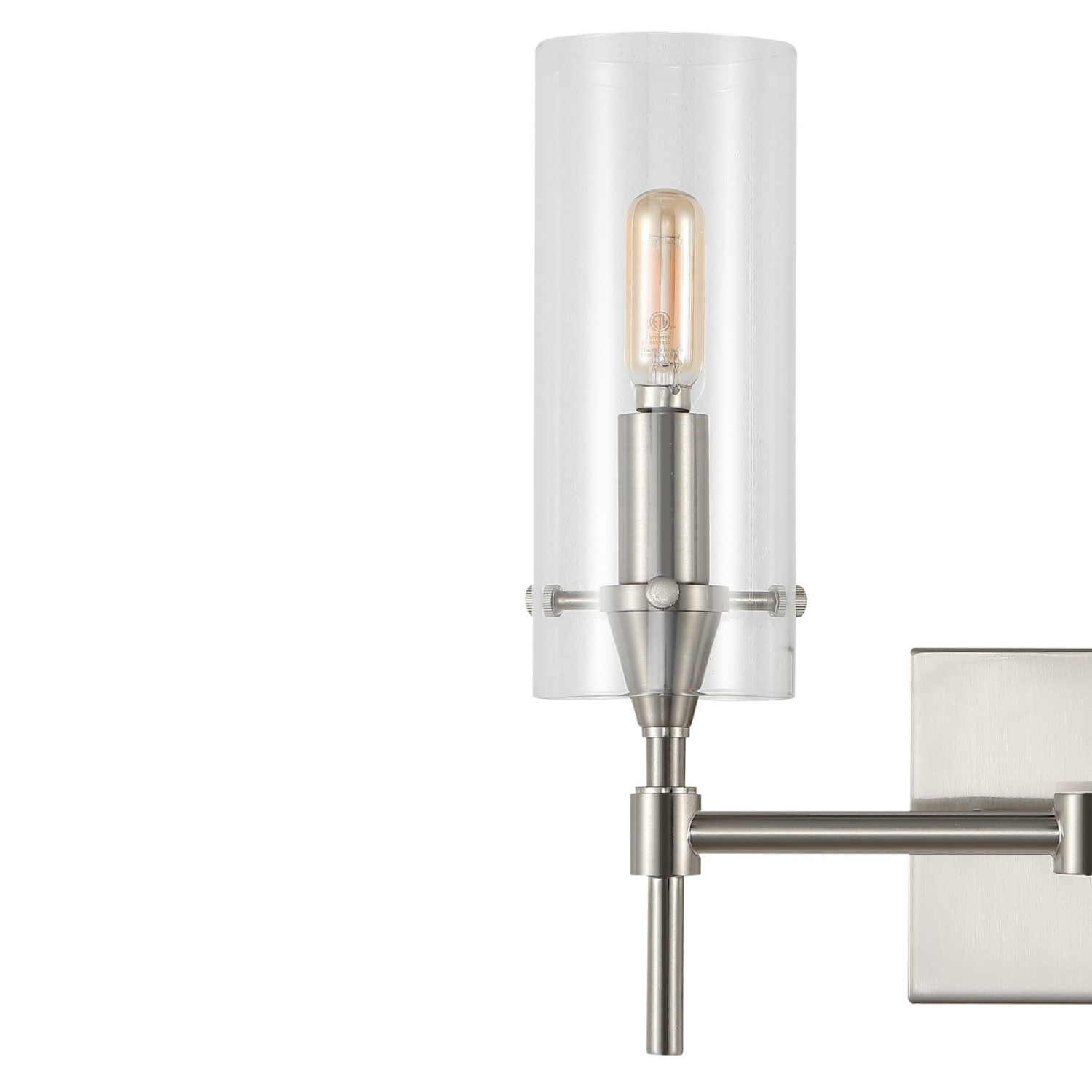 Cato Bohemian Farmhouse Iron/Glass LED Vanity