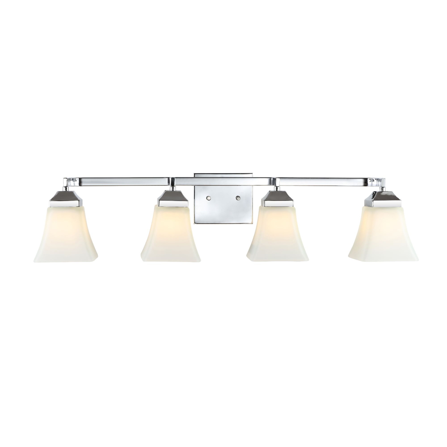 Applique de salle de bain moderne à DEL en fer et en verre Cottage de Staunton