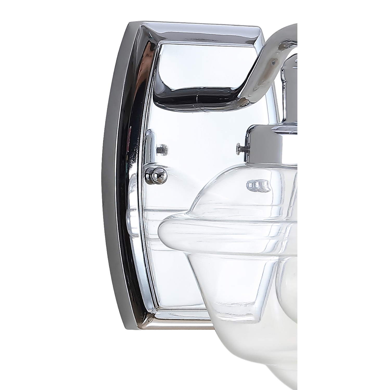 Orleans Iron/Glass Schoolhouse LED Vanity Light