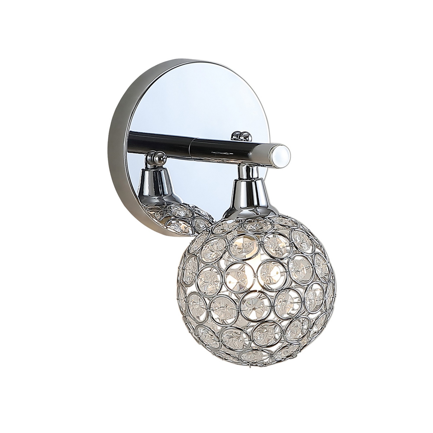 Maeve Iron/Glass Contemporary Glam LED Vanity Light