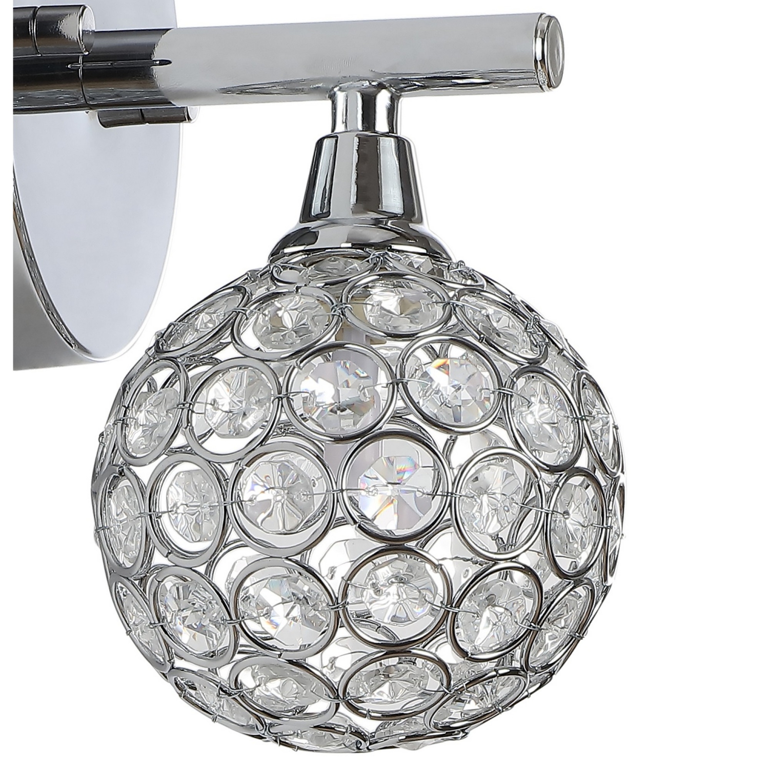 Maeve Iron/Glass Contemporary Glam LED Vanity Light