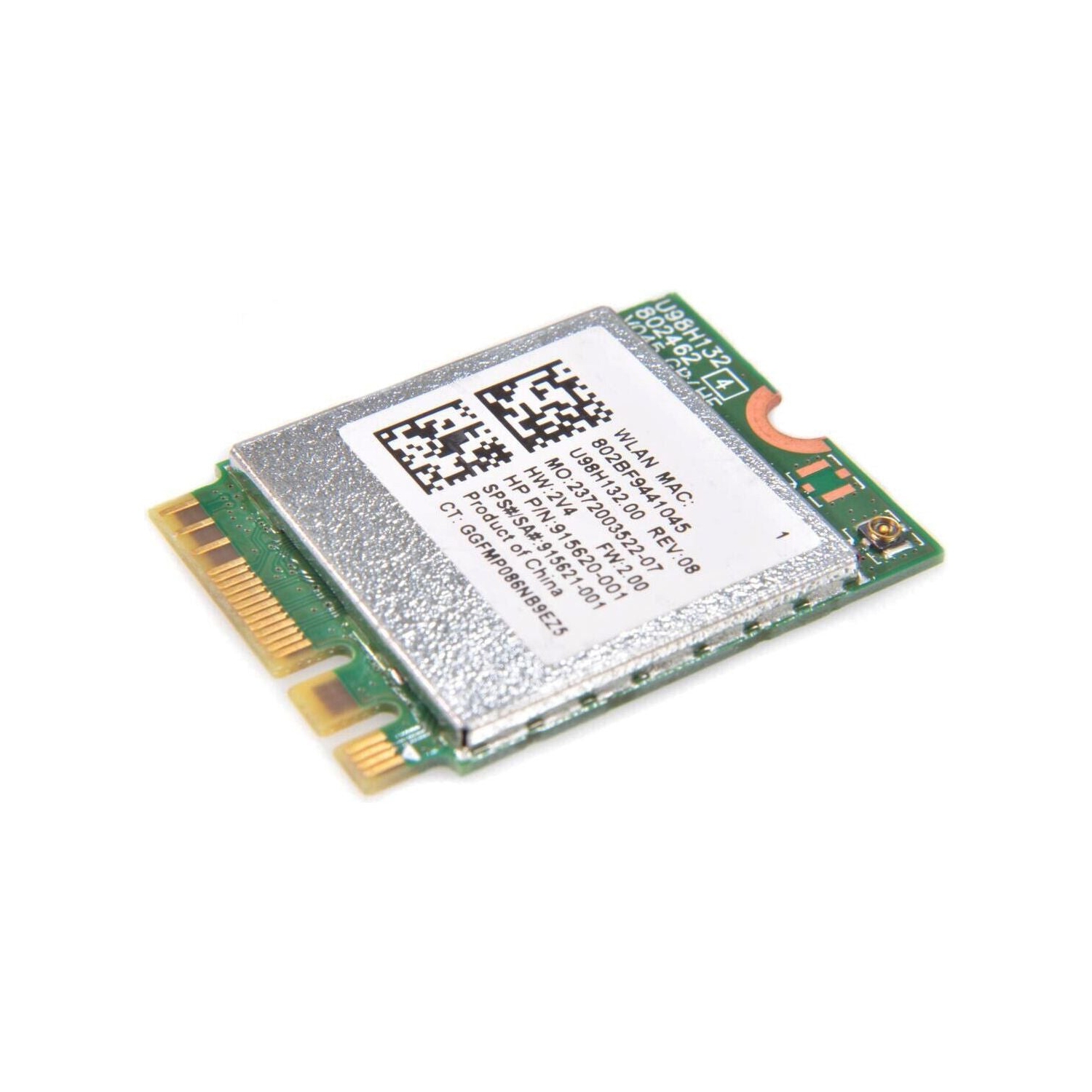 Genuine HP WLAN RT AC 1x1 + BT M.2 2230 WiFi Bluetooth Card - U98H132, 915620-001, L17365-005